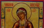 Õigeusu akatist Püha Neitsi Maarja seitsme noolega ikooni juurde
