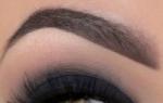 Makeup with black shadows.  Dark makeup.  How to make up your eyes with black shadows: makeup - photos and videos Light makeup with black and white shadows